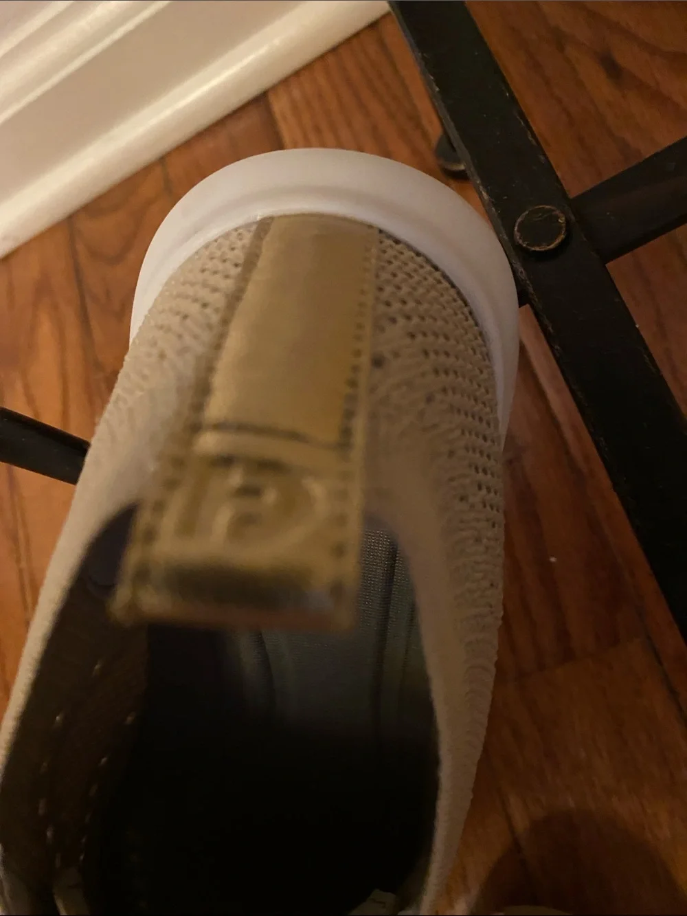 Cole Haan Knit Lace-Up Sneakers in Light Beige with Gold Accent EXCELLENT Cond.